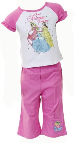 Infant Girls 2pc Disney Princess Capri Pants Set