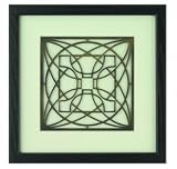 FRANK LLOYD WRIGHT LUXFER PRISM FRAMED Metal Solid BRASS WALL ART
