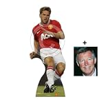 *FANBÜNDEL* - MICHAEL OWEN - LEBENSGROSSE Fußballer PAPPFIGUREN / STEHPLATZINHABER / AUFSTELLER - MANCHESTER UNITED - ENTHÄLT 8x10