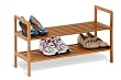 Honey-Can-Do SHO-01600 Bamboo 2-Tier Shoe Shelf