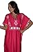 Moroccan Caftans Women Breathable Women Handmade Butterfly Style Embroidery Ethnic Design Magenta One Size