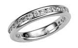 1.0ctw Round Diamond 'Near Eternity' 14k White Gold Comfort Fit Wedding Band (SI1/2, H-I)