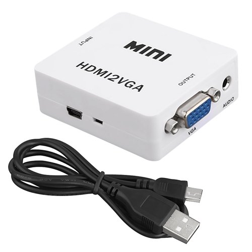 eForCity HDMI to VGA Audio /Video Analog Mini Converter , White On Sale
