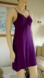 MARRIKAS Bamboo Short Nightgown PLUM X-LARGE (16)