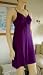 MARRIKAS Bamboo Fiber Short Nightgown PLUM LARGE (14)