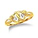 Double Heart w/diamonds