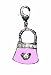 Charm Clip - P23 - Crystal Heart Purse ~ Pink