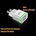 WITPRO Dual USB Port 2.1A 5V Wall Charger Power Adapter Plug for Select Models