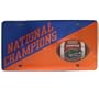 Blue and Orange Florida National Champions License Plate
