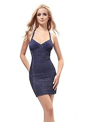 Sexy Backless Fitted Cocktail Nylon/Rayon/Spandex Bodycon Dress/Club Dress/Homecoming Dress/Prom Dress/Wedding Dress/Mini Dress 