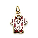 Aloha Shirt Pendant in 14K Yellow Gold
