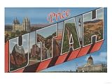 Price, Utah - Large Letter Scenes Giclee Poster Print