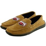 Arkansas Razorbacks Men's Brown Suede Slippers