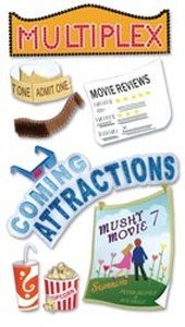 Jolee's Boutique Le Grande Dimensional Stickers-Movies