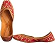 Beaded & Sequin Indian Khussa Belly Dance Shoes for Women Handcrafted Casual Footwear Available in Various Sizes
