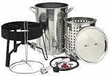 Eastman Outdoors 38095 Stainless Steel 26-Quart Outdoor Cooking Kit with All-Purpose Basket