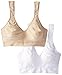 Bali Women's Comfort Revolution Wirefree Bra with Smart Sizes 2-Pack