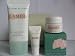 La Mer Skincare Set: The Body Creme 1 oz, Moisturizing Cream .24 oz, The Eye Balm Intense .1 oz, La Mer Pouch Travel Bag). Promotional Sample Size Set