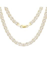 22" Marina Italian Chain Two-Toned 14K Gold over .925 Sterling Silver / 6 mm