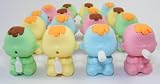 Authentic Japanese New Puzzle Erasers Imported From Japan Iwako TRC Dream Erasers, Cute and Fun Alien Babies, 4 Pcs Total (1 OF Each Color) New Colors Set.