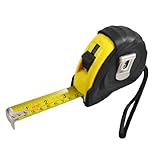 uxcell テープメジャー　巻き尺　プラスチック定規0-7.5 メートル　測定工具　リトラクタブル　シルバートーンとイエローとブラック