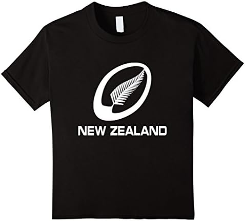 Kids NEW ZEALAND RUGBY ALL BLACKS T-Shirt Rugby Union T-Shirt 6 Black