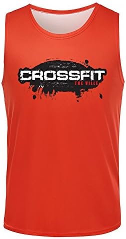 Crossfit Tee Shirt McEvain 3D Mens Tanks Sleeveless Sports T Red S