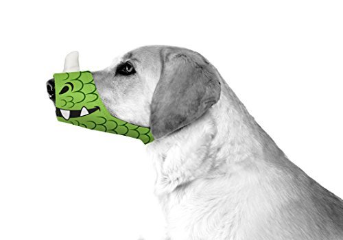 Cesar Millan Funny Muzzle, Dragon, Size 3, Green