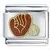 Baseball Glove Sport Heart Italian Charms Bracelet Link