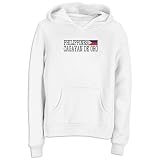 Sweatshirt Woman White Elegant Flag