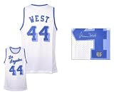 Jerry West Autographed Uniform - White Custom - Autographed NBA Jerseys