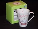Royal Worcester Clare Mackie Sentiments Mug 11 ounce - Happy Birthday