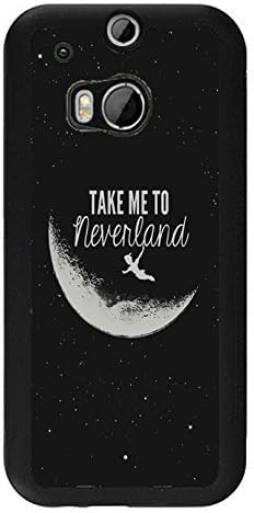 Unique Design(TM) Htc one m8 Case Cover Cheap Disney Cartoon Anime Comics Character never grow up Hard Tpu Slim Fit Rubber Custom Black Protective Accessories for Girls