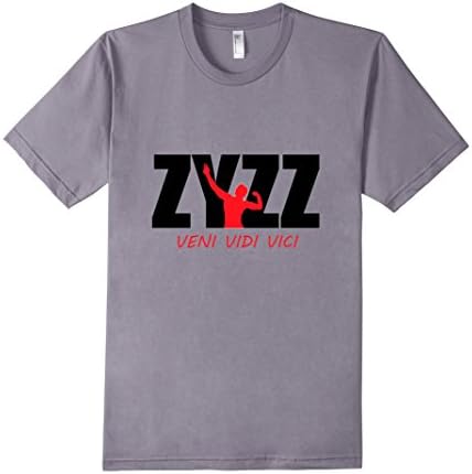 Zyzz Veni Vidi Vici Bodybuilding Shirt - Male Medium - Slate