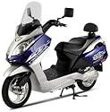 X-Treme Scooters | XB-700Li Lithium Powered Electric Bicycle Scooter Blue/Sliver - Black/Silver