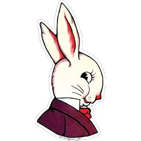 Fridgedoor Easter Bunny in Profile Magnet
