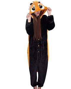 SaiDeng Warm Anime Costume Sleepwear Adult Cosplay Style Pajamas Size M Coon