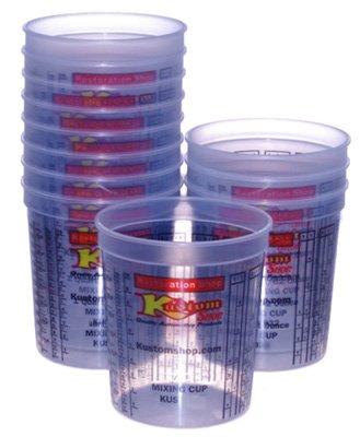 32 Ounce Graduated Mix Cups, 12 Pack