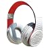 Fanny Wang Headphones Co. Over Ear DJ Headphones with Selectable Bass Boost, Red Velvet, (FW-2001-WHI-RED)