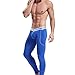 ZIHAN Men's Bamboo Fiber Low Rise Skinny Leggings Pants Medium Blue