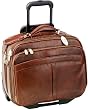 Mancini Italian Leather Wheeled Laptop Briecase