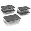 Pyrex No Leak Lid 10 Piece Rectangle Set