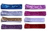 IMAGE OF 8-Pack Glitter Hair Clippies. No-Slip Hair Clips for Baby Fine Hair!