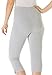 Woman Within Women's Plus Size Capri Length Stretch Knit Leggings