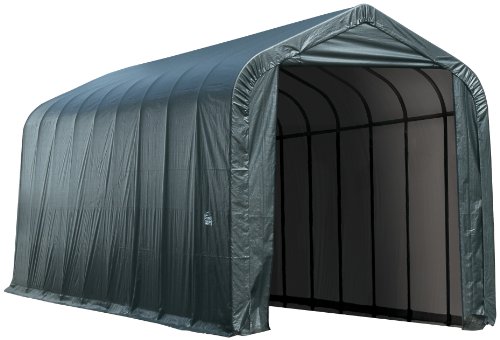 ShelterLogic 95844 Green 14x40x16 Peak Style Shelter