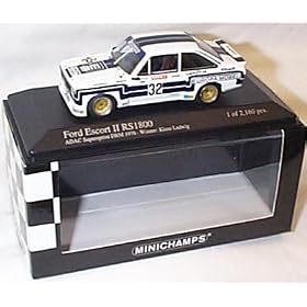 minichamps ford escort II RS1800 K ludwin DRM 1976 car 1.43 scale limited edition diecast model
