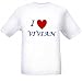 I LOVE VIVIAN - Name-series - White T-shirt
