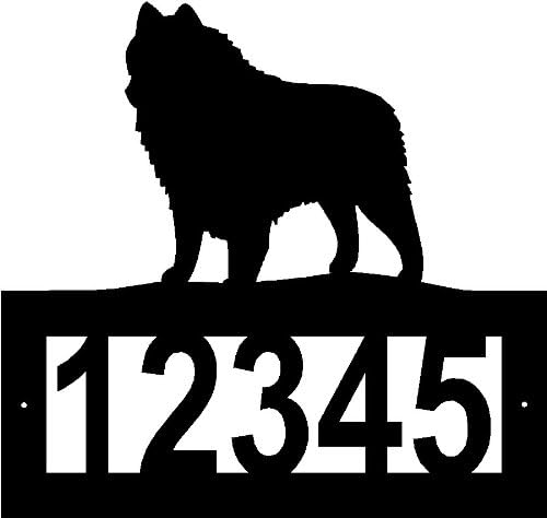 Custom Crafted SCHIPPERKE Steel Address Sign