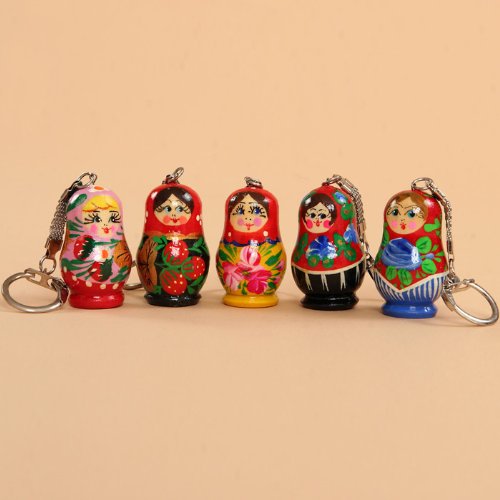 Wooden Keychain - Babuszka