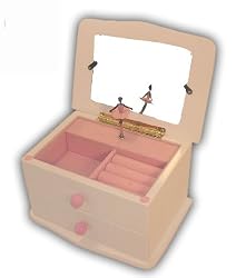 Adorable Photo Frame Jewelry Box with African American Ballerina and Custom 18 Note